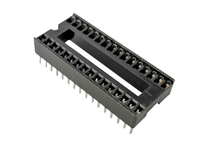 valutazione corrente quadrata del connettore 3A dell'intestazione di Pin del foro della IMMERSIONE dell'incavo di IC del passo di 1.778mm