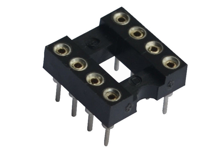 UL 94V 0 28 connettore rotondo del foro 7.62mm dell'incavo di IC della immersione di Pin a prova d'umidità
