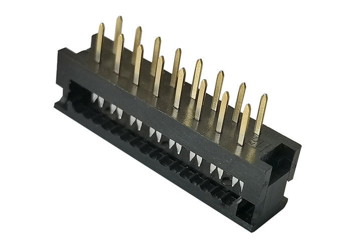 2.54mm di CA 16 tensione di funzionamento dell'intestazione del connettore di Pin IDC dell'UL maschio 94V 0 60V/CC