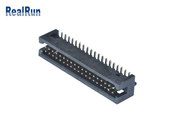 Pin ad angolo retto 2*19 UL94V-0 di doppia fila dell'intestazione della scatola di SMT del passo di PA6T 1.27mm