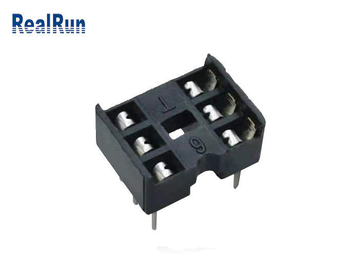 Quadrato Pin Female Header 2*3P 180° diritto 2.54mm RoHS di UL94V-0 PA6T