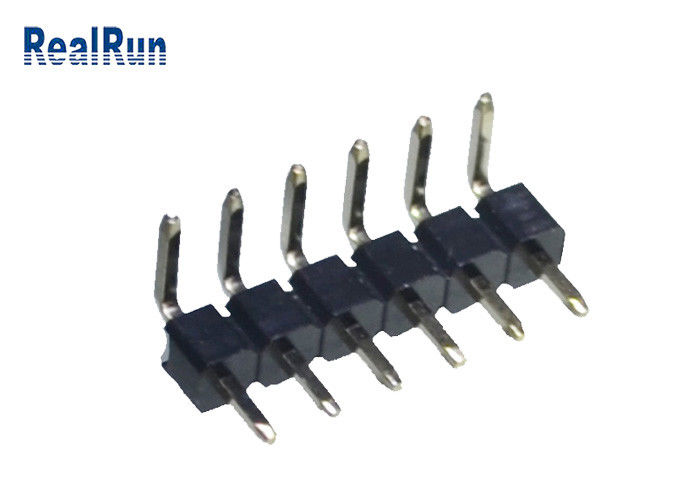 Fila di DVD di VCD della lega per saldatura del connettore UL94V-0 di Tin Plating Nickel Pin Header singola