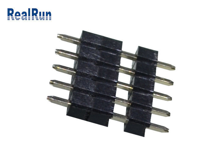immersione diritta Pin Header PBT LCP THT del PWB di 5P del connettore di plastica d'ottone della lega per saldatura