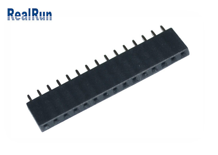 Passo femminile del connettore 15P 2.54mm dell'intestazione del PWB della immersione di PA6T diritto per VCD