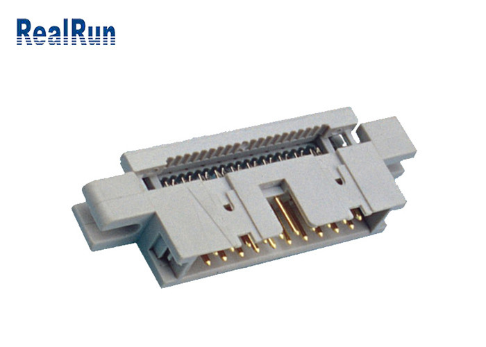 connettore LCP PBT 2,54 Idc dell'intestazione dell'espulsore 2×8P con il cavo protetto della piegatura