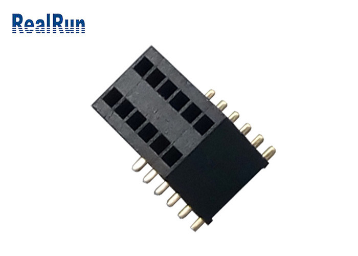 Tipo femminile contatto del passo SMD del connettore 1.27mm dell'intestazione di PA6T del rame del fosforo