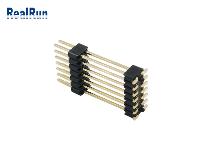 Oro Tin Plating del connettore di Pin Header Connector Dual 7P SMT del maschio di PA6T