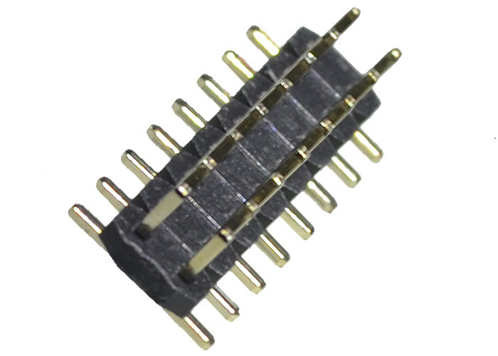 Tipo di SMT SMD 2,0 PWB di Tin Plated For del nero dell'intestazione 2*8P PA6T PA9T PBT del passo di millimetro