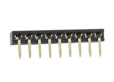 Nero 2.0mm di fila del connettore femminile dell'intestazione di SMT di 90 gradi il singolo attraverso il foro