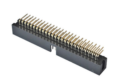 Intestazione a forma di scatola di Pin del passo 50 del PWB di grado ad angolo retto 2.54mm del connettore 90