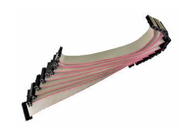 Materiale piano del PVC di Pin del passo 20 degli assemblaggi cavi 2.54mm del nastro del bordo IDC del PWB