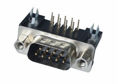 Materiali del contatto dell'oro/stagnatura elettrolitica del connettore del SOTTOMARINO del Dott D di DB del maschio di 9 Pin