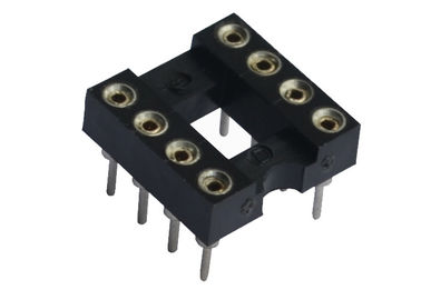 UL 94V 0 28 connettore rotondo del foro 7.62mm dell'incavo di IC della immersione di Pin a prova d'umidità