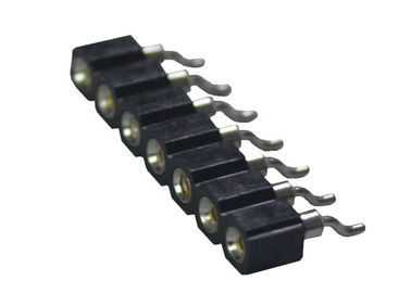 Tipo singolo orizzontale di SMT del passo di fila 2.54mm della femmina di Pin del connettore rotondo dell'intestazione