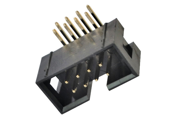 connettore PA6T UL94V-0 dell'intestazione della scatola 2x4P una curvatura Pin Connector da 90 gradi