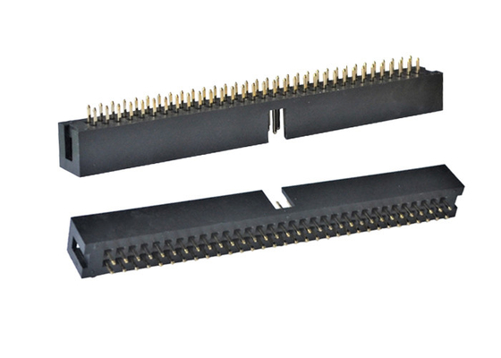 Intestazione maschio diritta del PWB 2X32P dell'istantaneo dell'oro del connettore H9.0 dell'intestazione della scatola del nero di PA6T